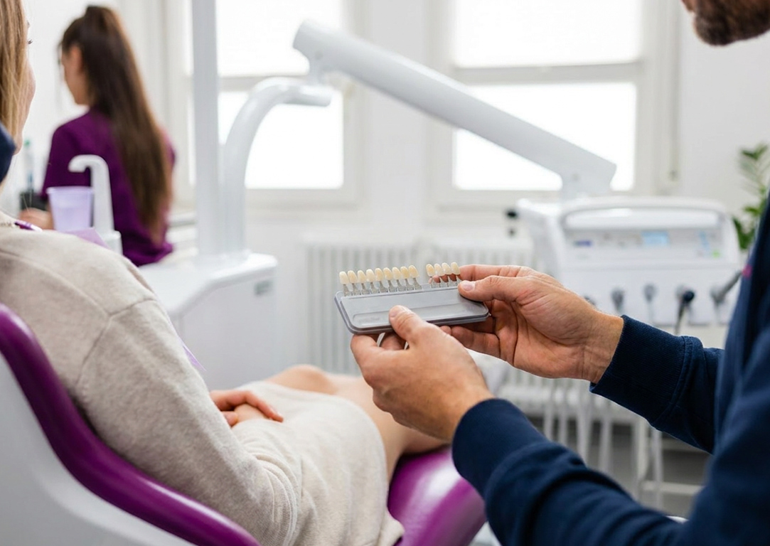 ästhetische-zähne-mit-veneers-praxis-vorbesprechung